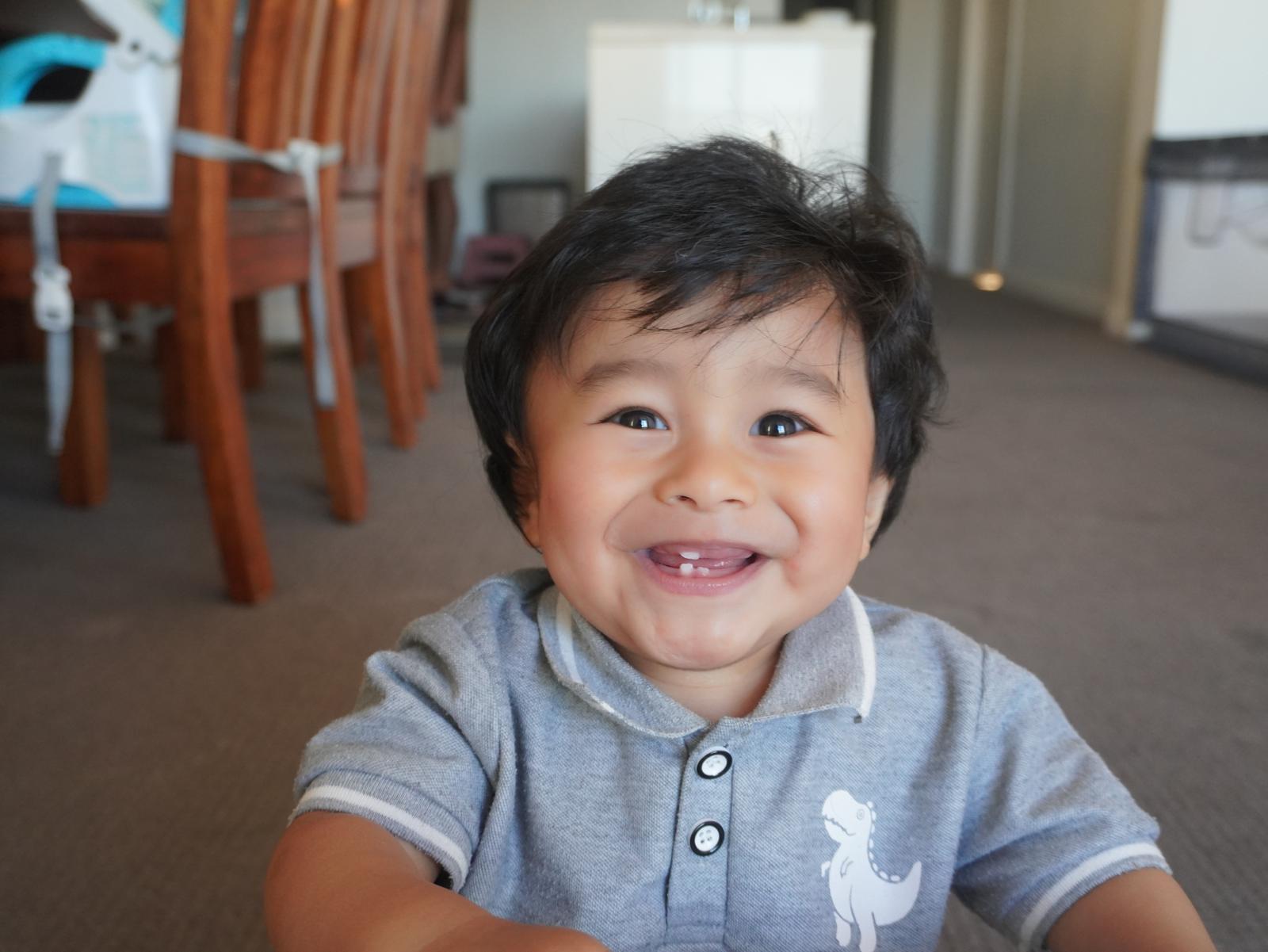 Osiris smiling