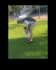 Osiris playing with Dad